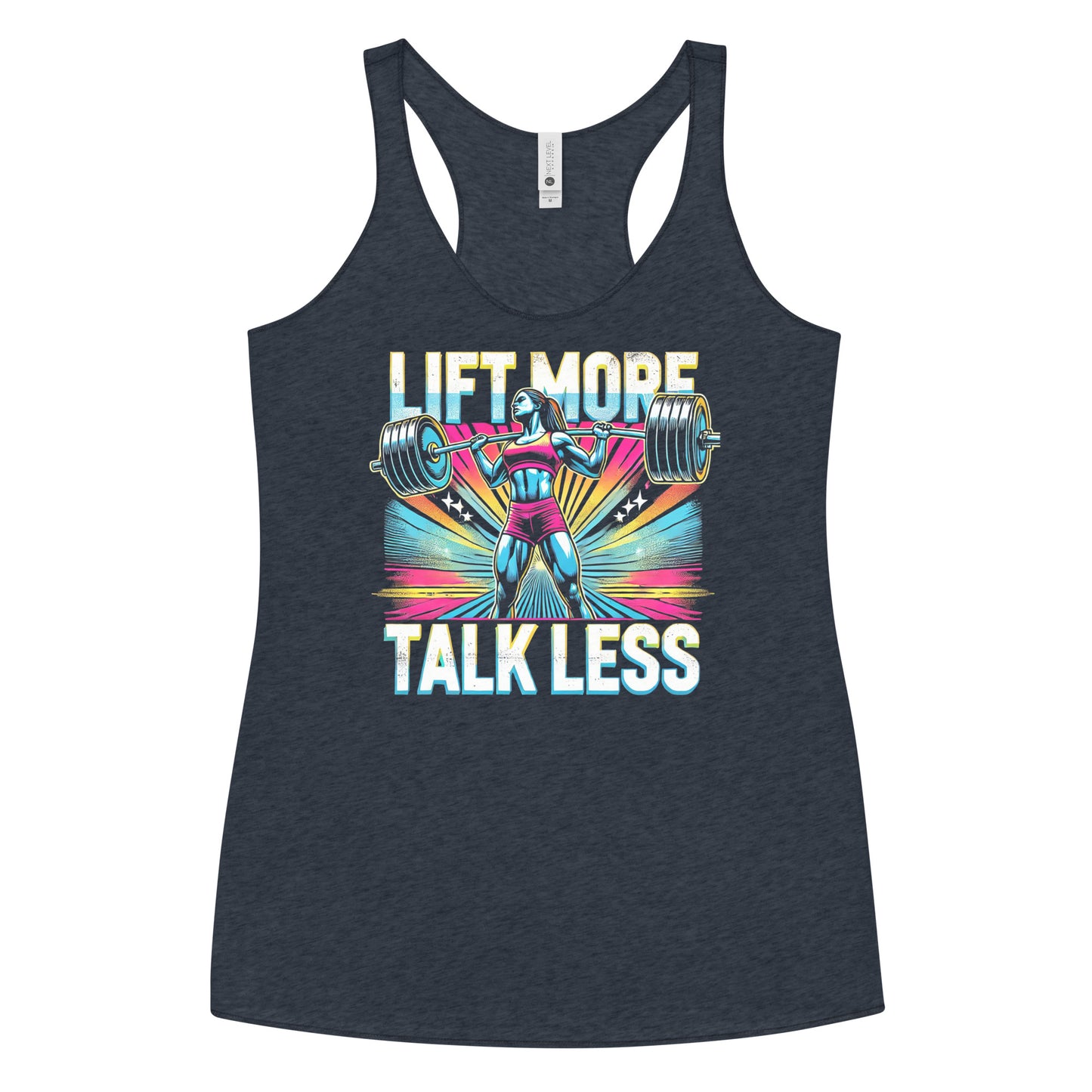 Lift More Talk Less Limitless Racerback Tank