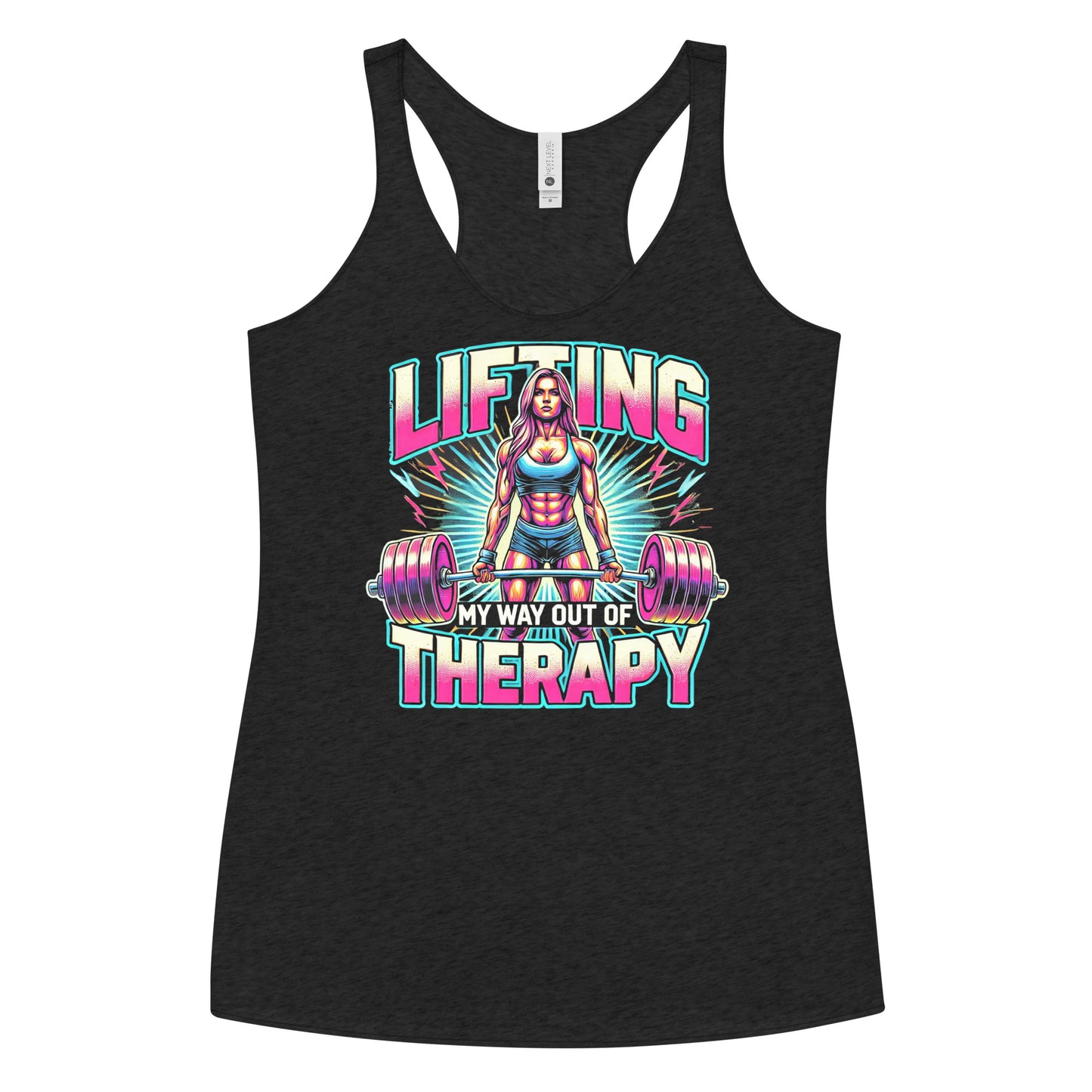 Lifting My Way Out of Therapy Unstoppable Racerback Tank