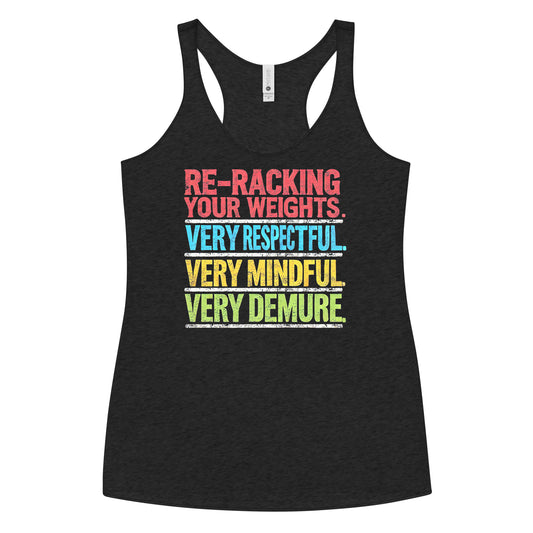 Re-Racking Very Demure Racerback Tank