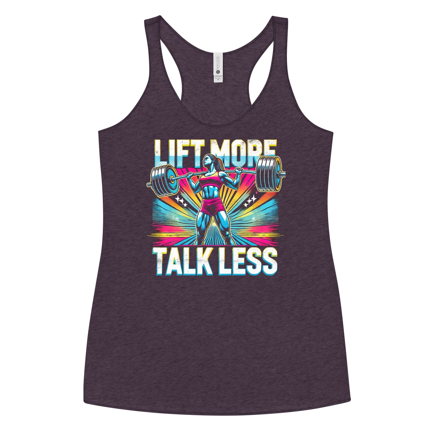 Lift More Talk Less Limitless Racerback Tank